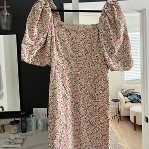 Sezane floral mini dress - size 38